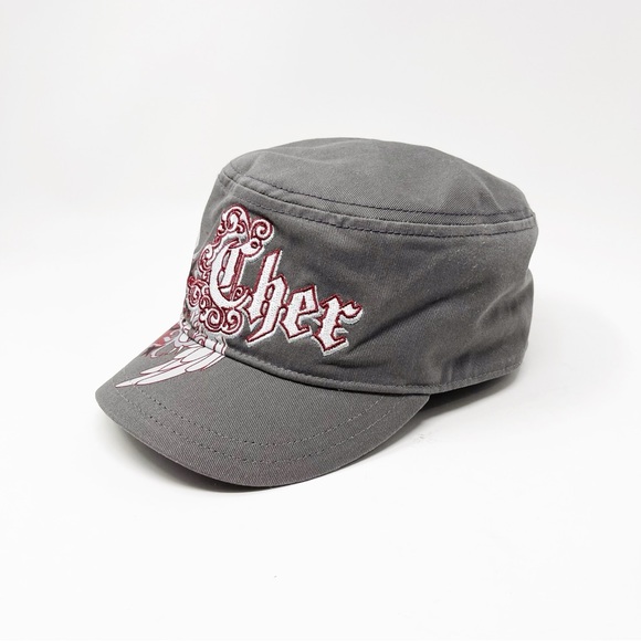 Cher Accessories - Cher Live Y2K Rare Vintage Women’s Cadet Cap Hat Singer Concert Memorabilia OS